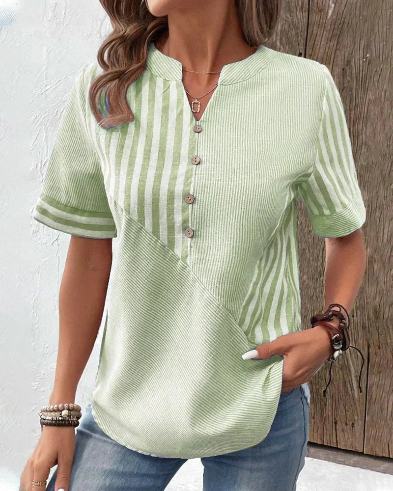 Monroe | Striped Relaxed Blouse