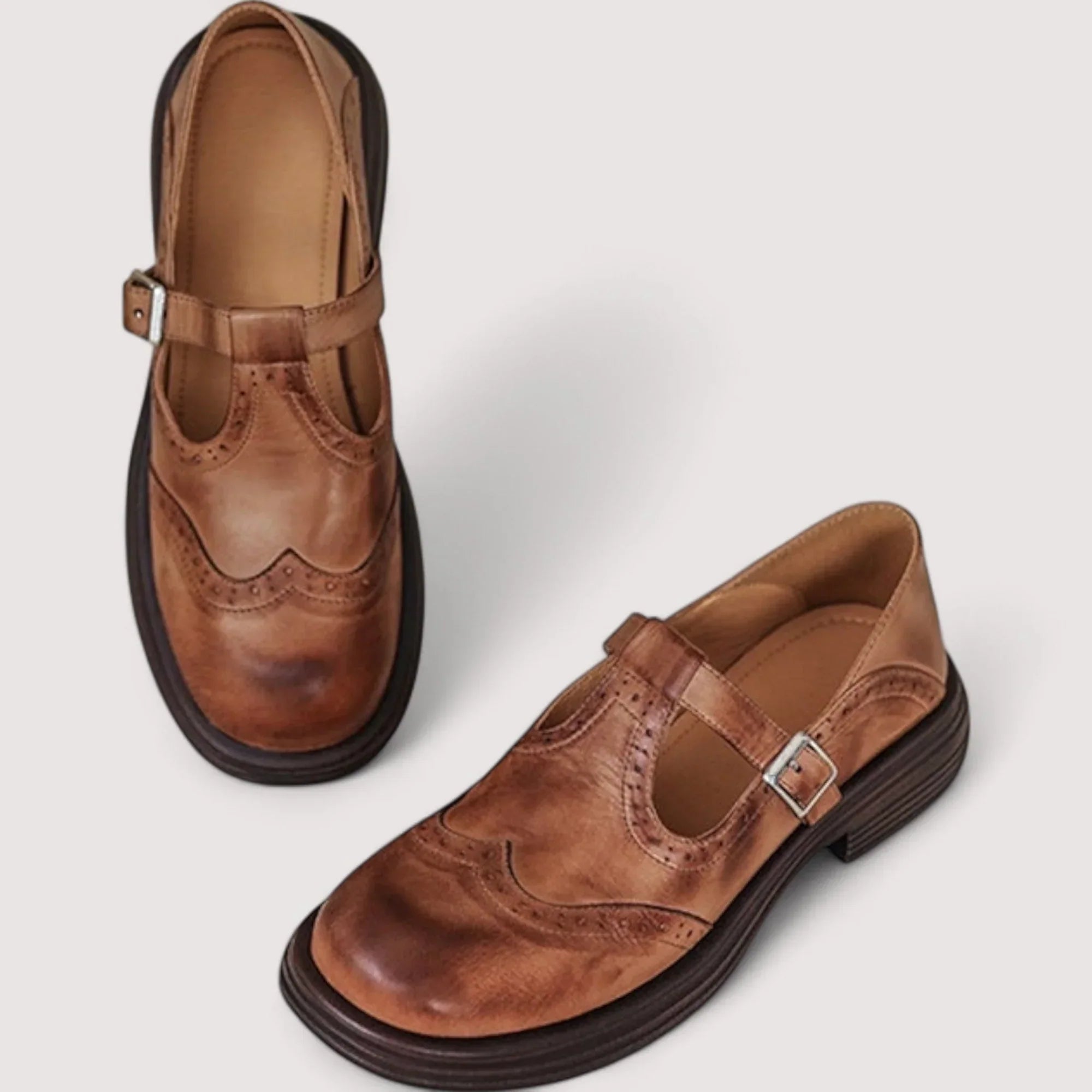 Delphine | Wide Fit Orthopedic Mary Jane Shoes