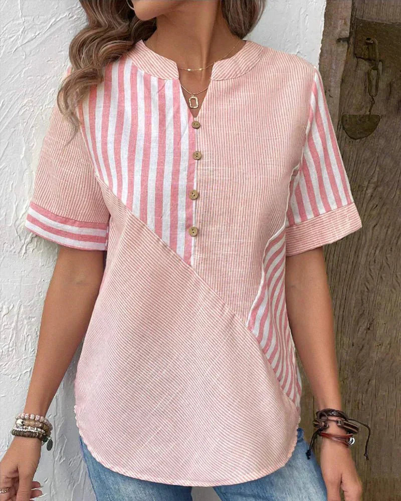 Monroe | Striped Relaxed Blouse