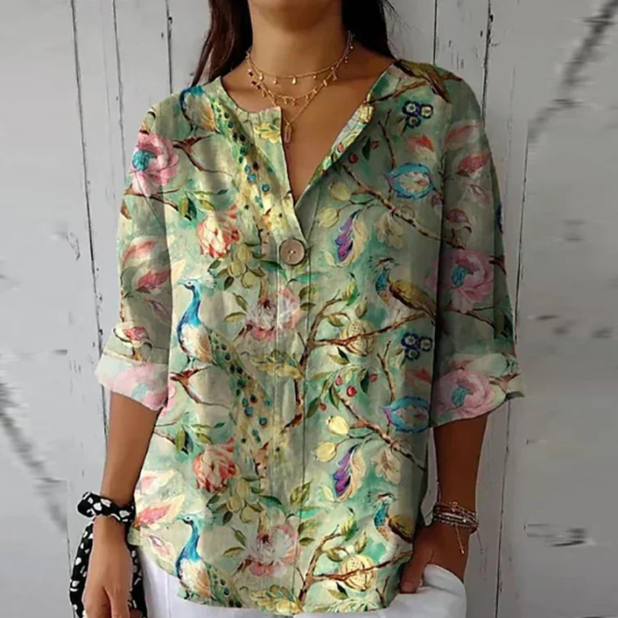 Arlene | Floral Print Smart Blouse
