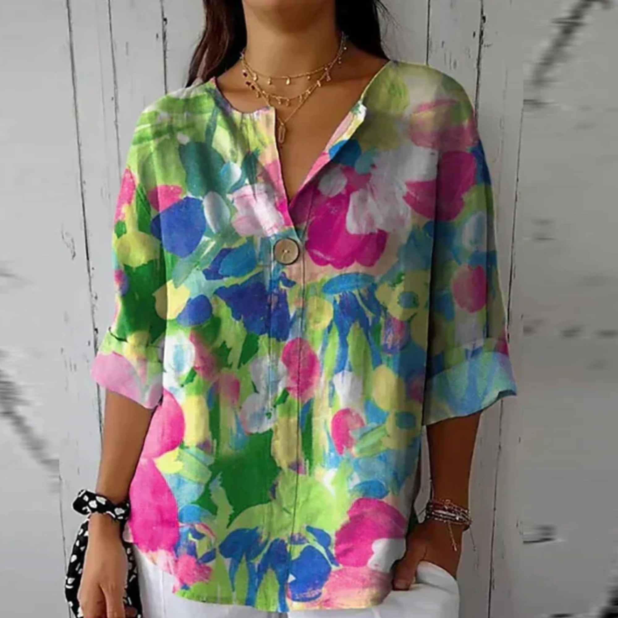 Arlene | Floral Print Smart Blouse