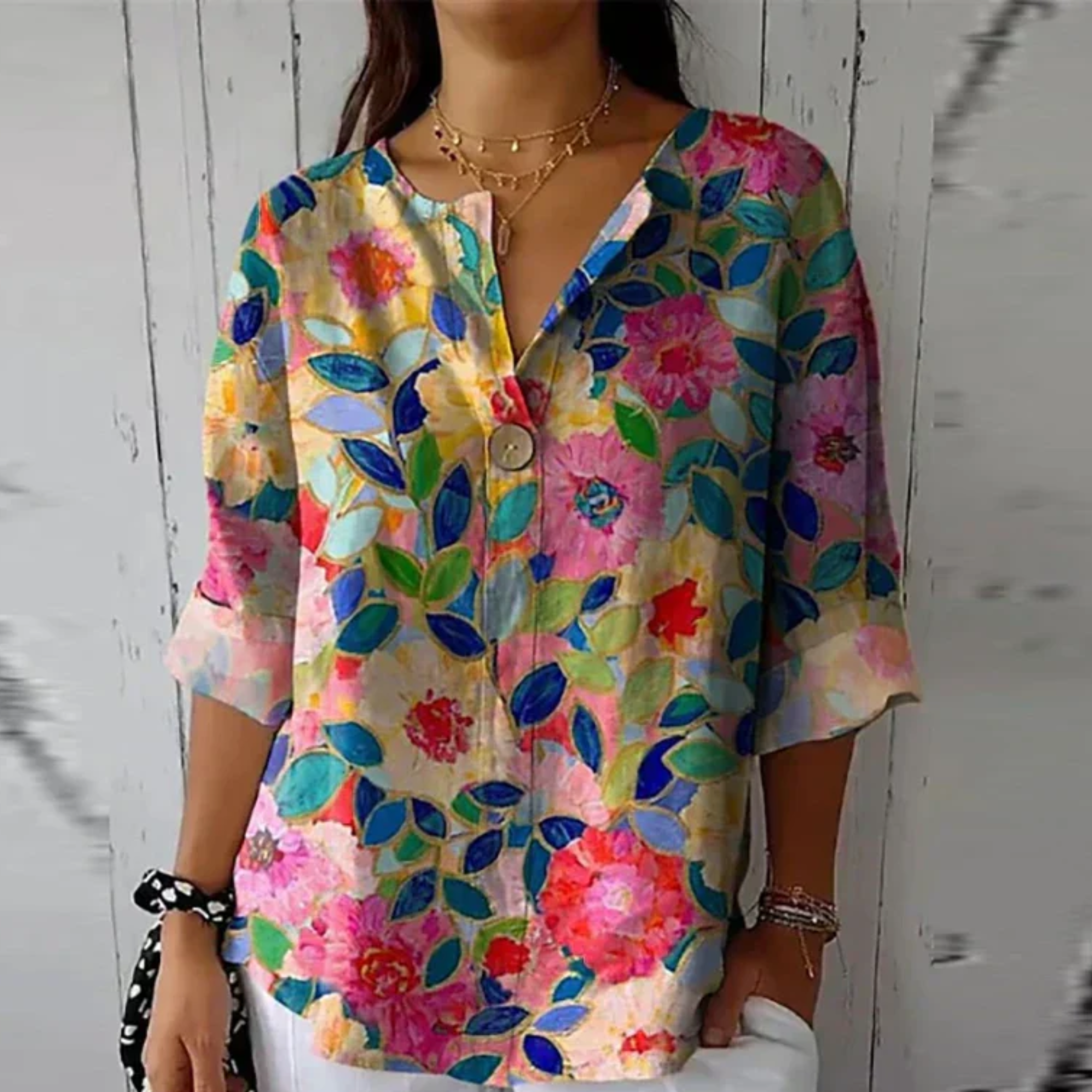 Arlene | Floral Print Smart Blouse