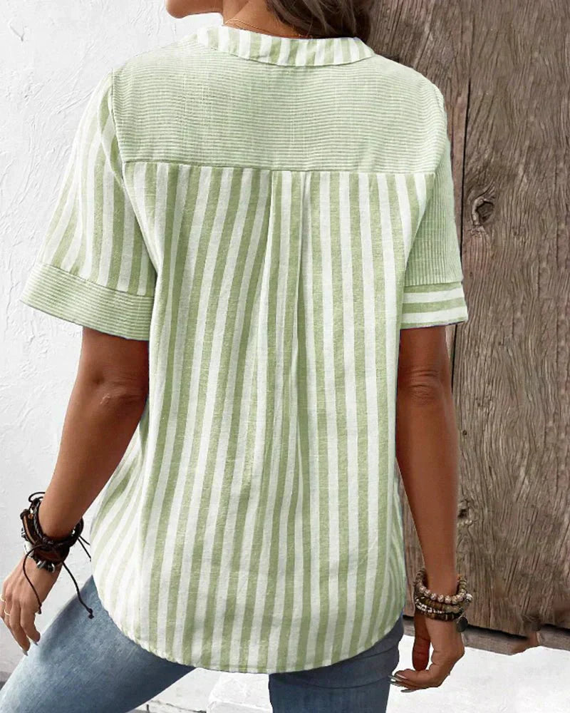 Monroe | Striped Relaxed Blouse
