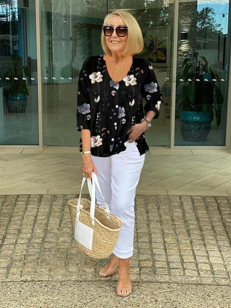 Sherry | Floral Print Top