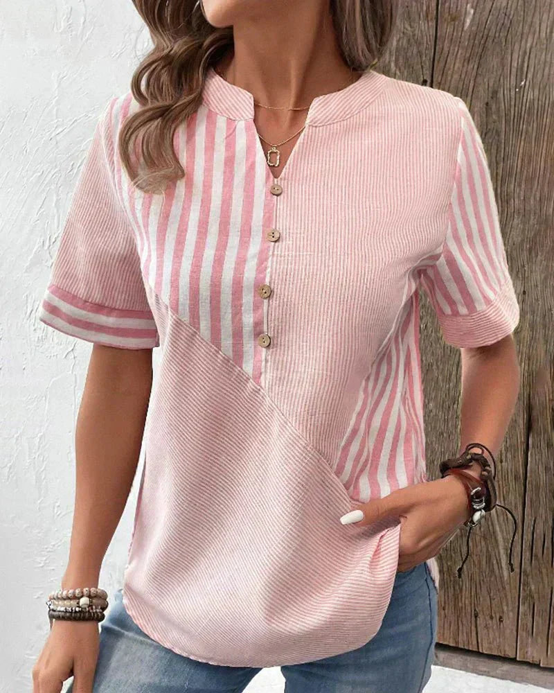 Monroe | Striped Relaxed Blouse