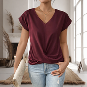 Elle | Sweetheart Neck Casual Tee