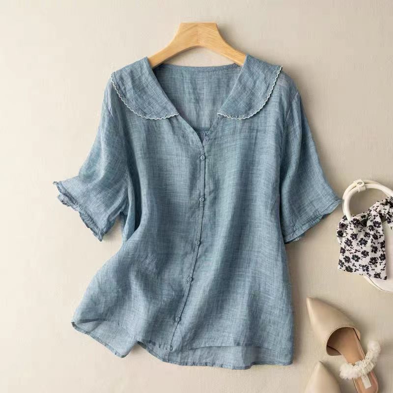 Kristi | Vintage Button Detail Blouse
