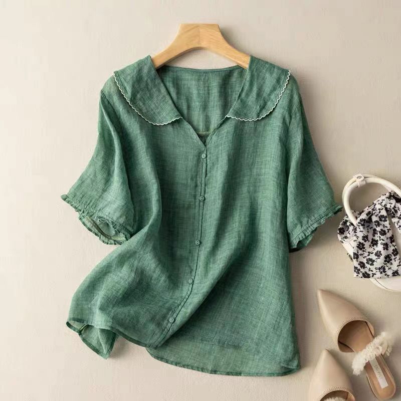 Kristi | Vintage Button Detail Blouse