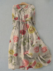 Patricia | Soft Floral Midi Dress
