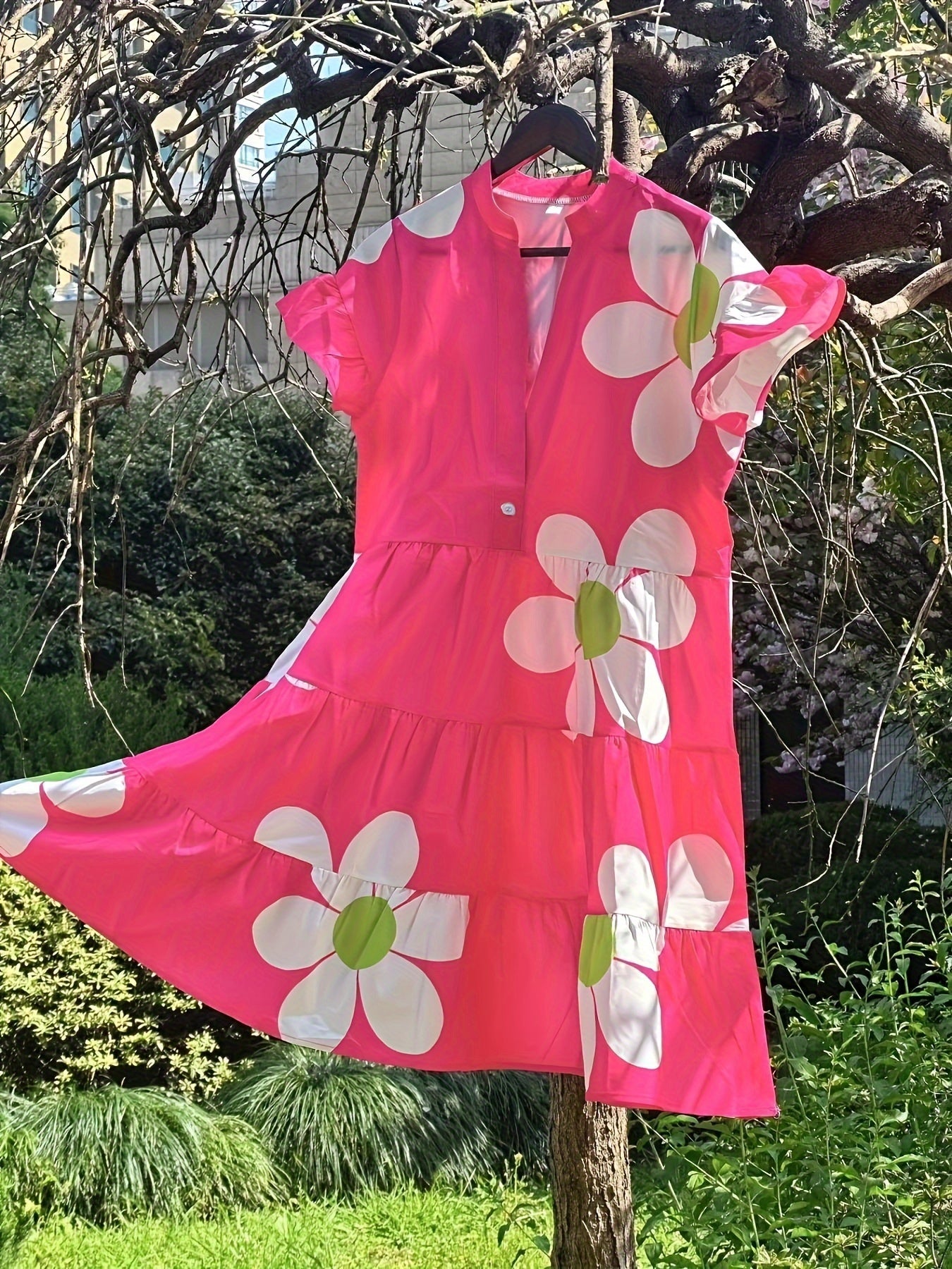 Beverly | Floral Curve Fit Blooming Style Dress