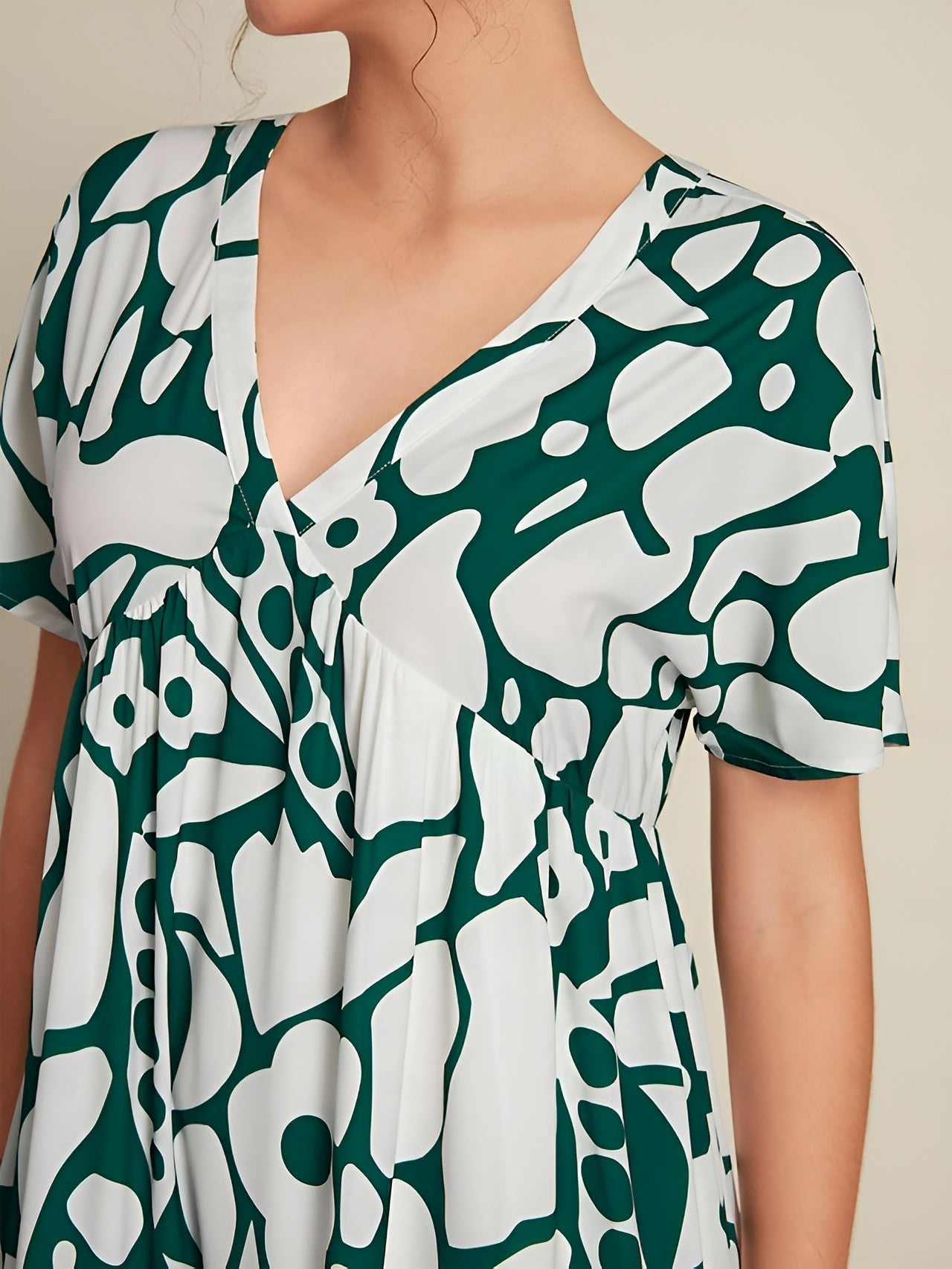 Joyce | Floral Puff Sleeve Flowy Maxi Dress