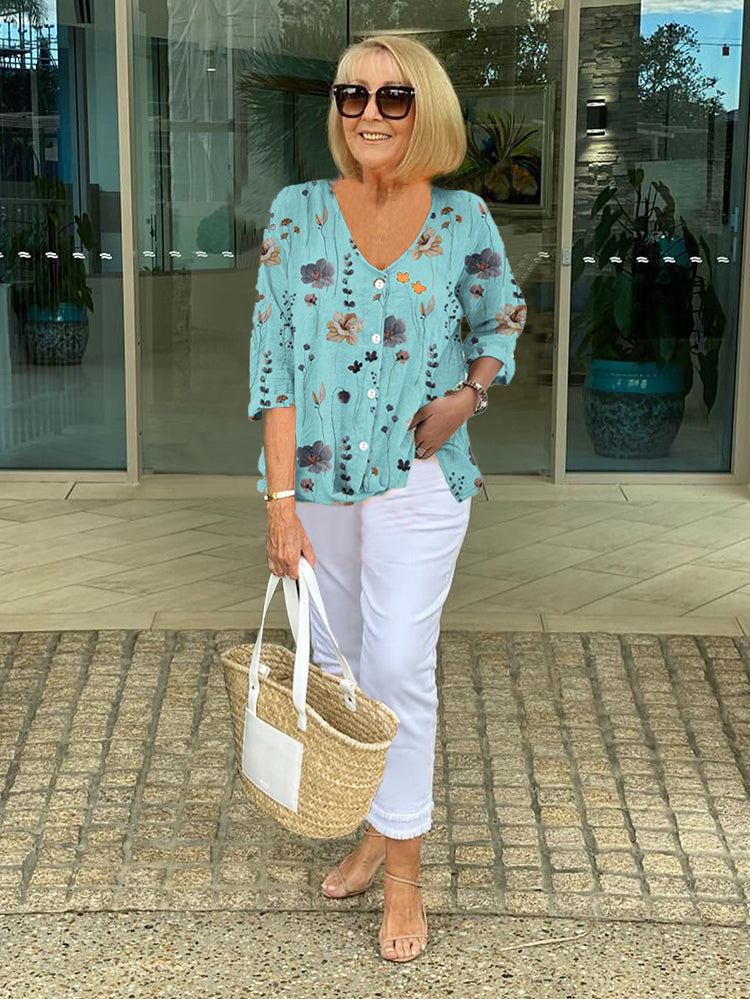 Sherry | Floral Print Top