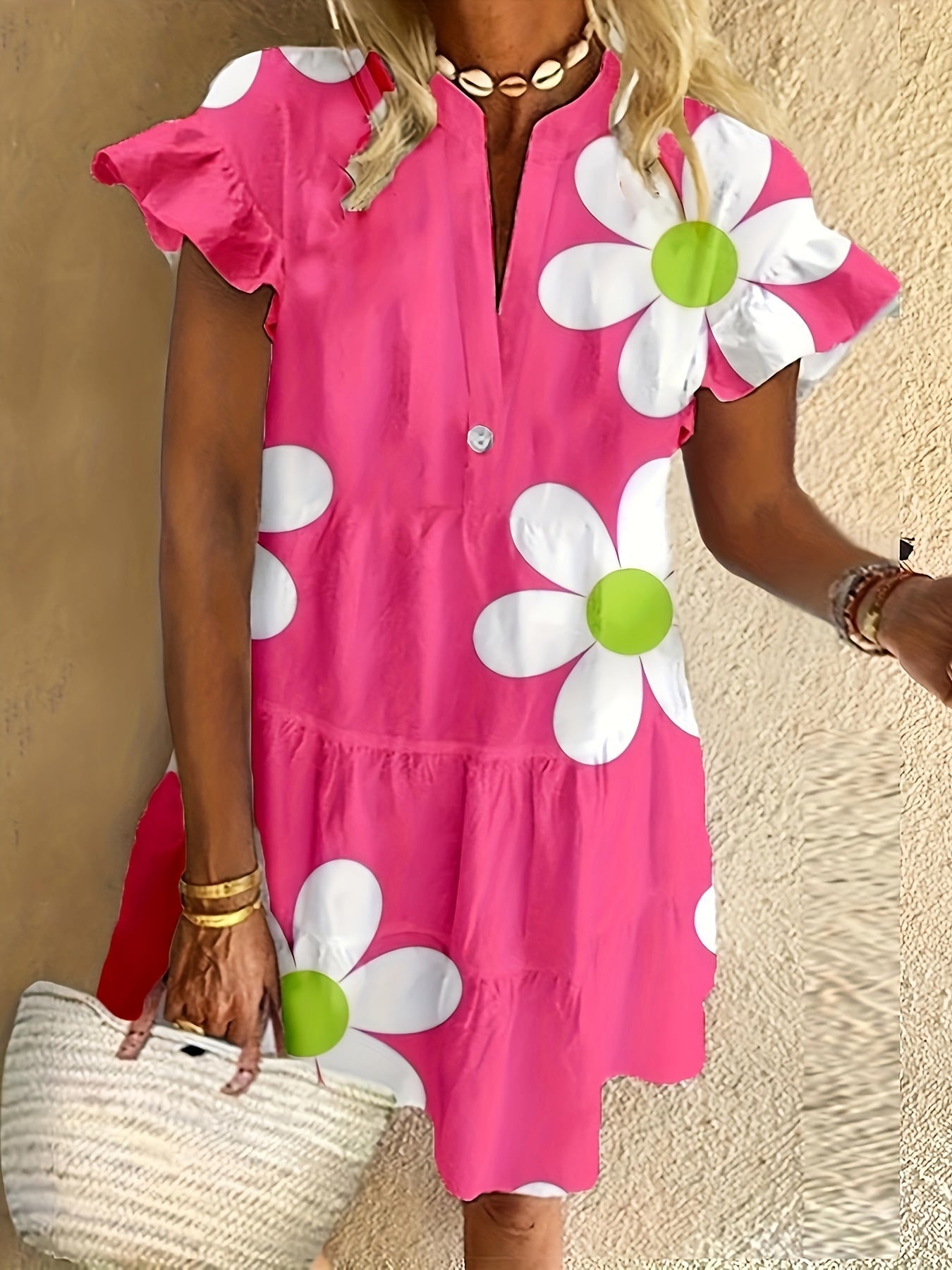 Beverly | Floral Curve Fit Blooming Style Dress
