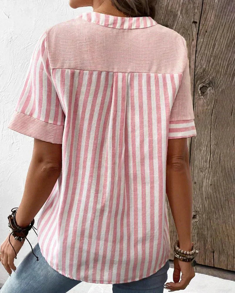 Monroe | Striped Relaxed Blouse