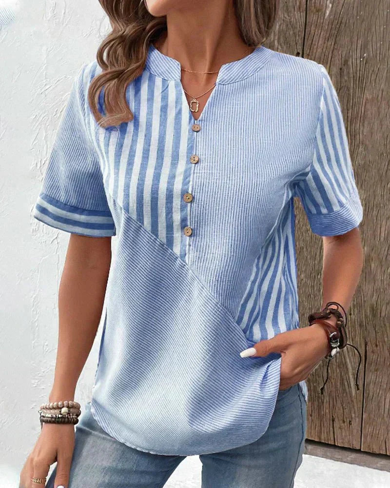 Monroe | Striped Relaxed Blouse