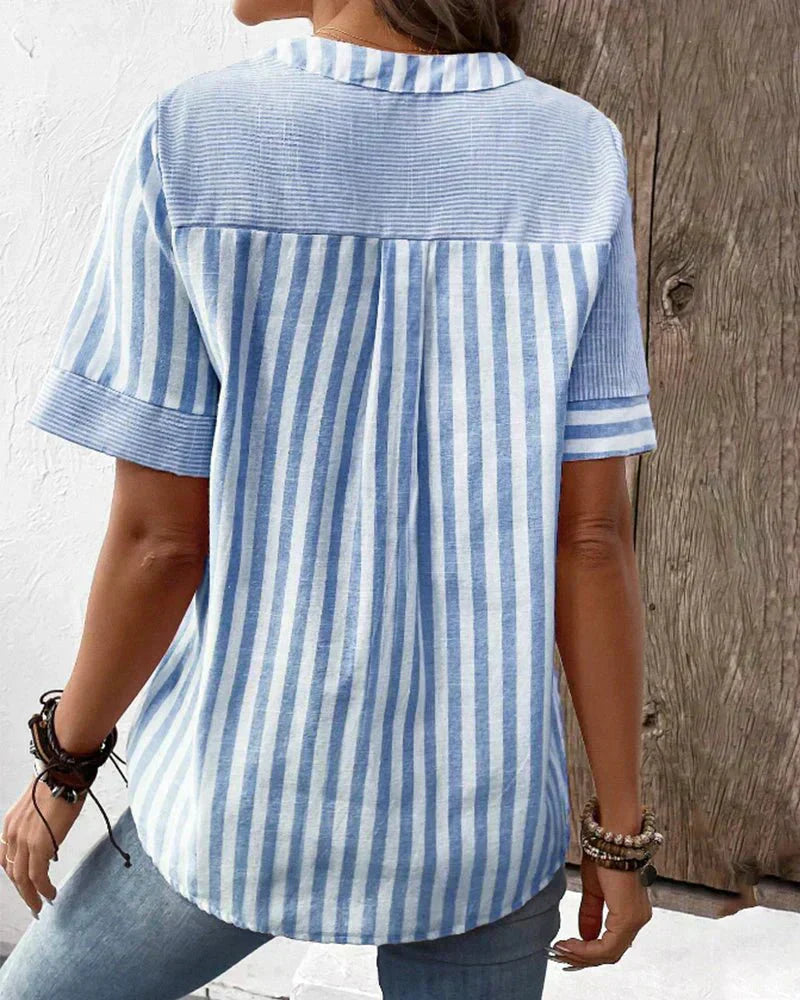 Monroe | Striped Relaxed Blouse