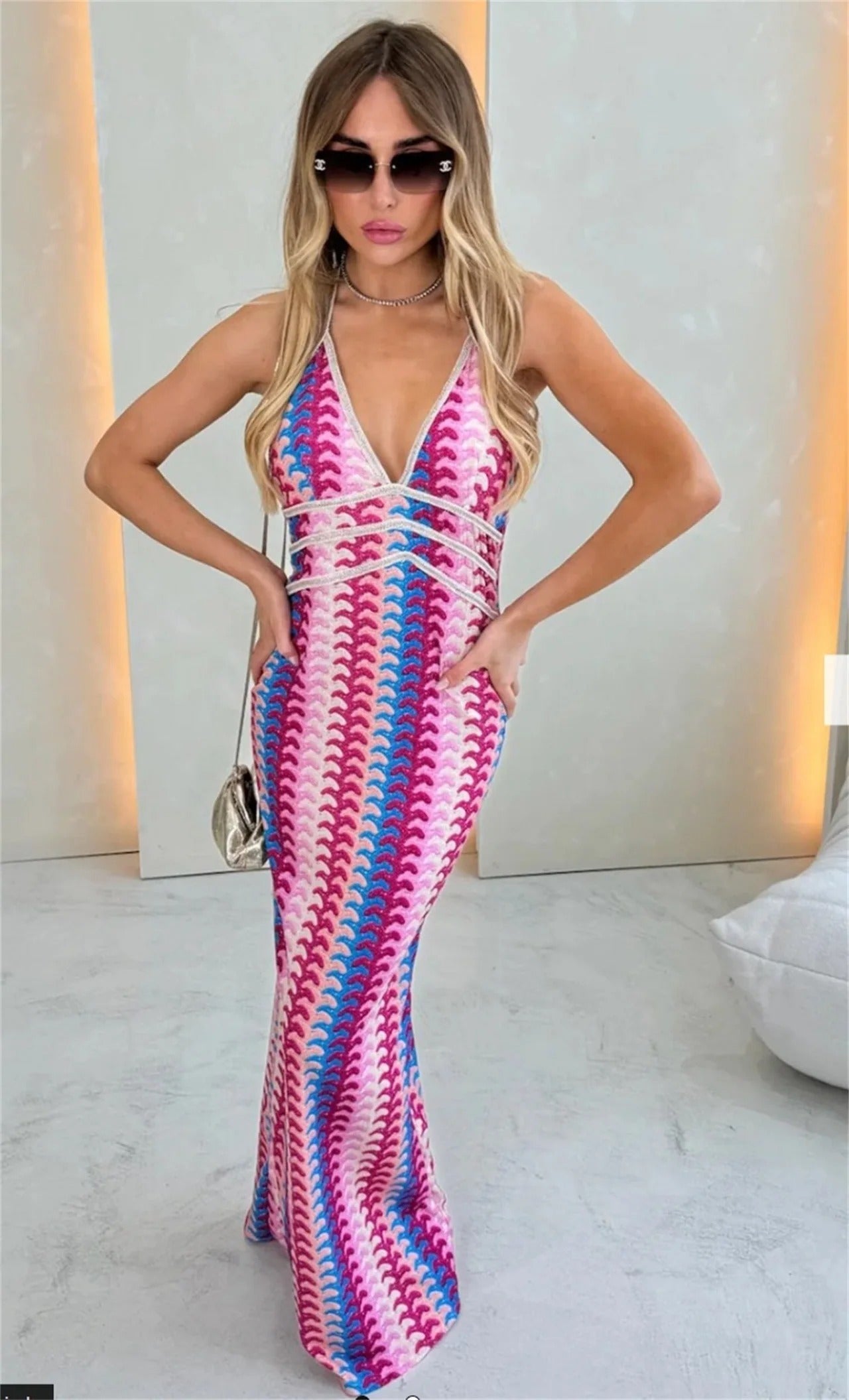Claire | Boho Crochet Maxi Beach Dress