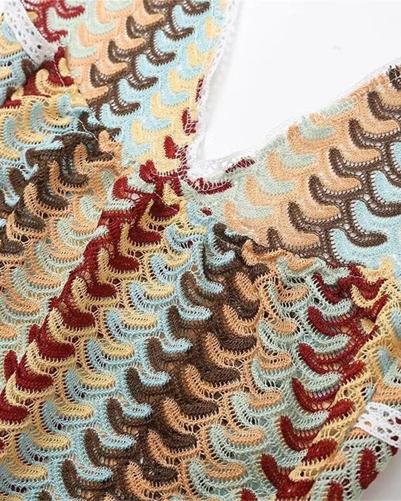Claire | Boho Crochet Maxi Beach Dress