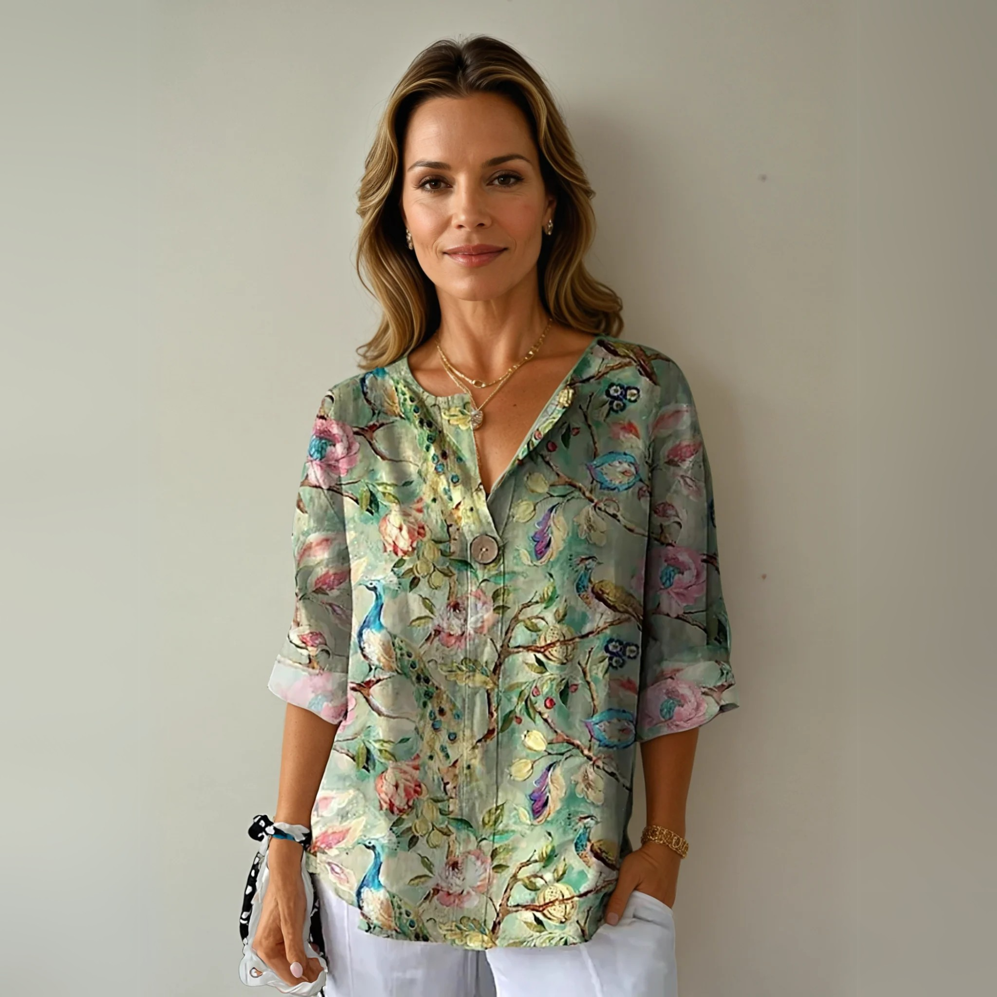 Arlene | Floral Print Smart Blouse