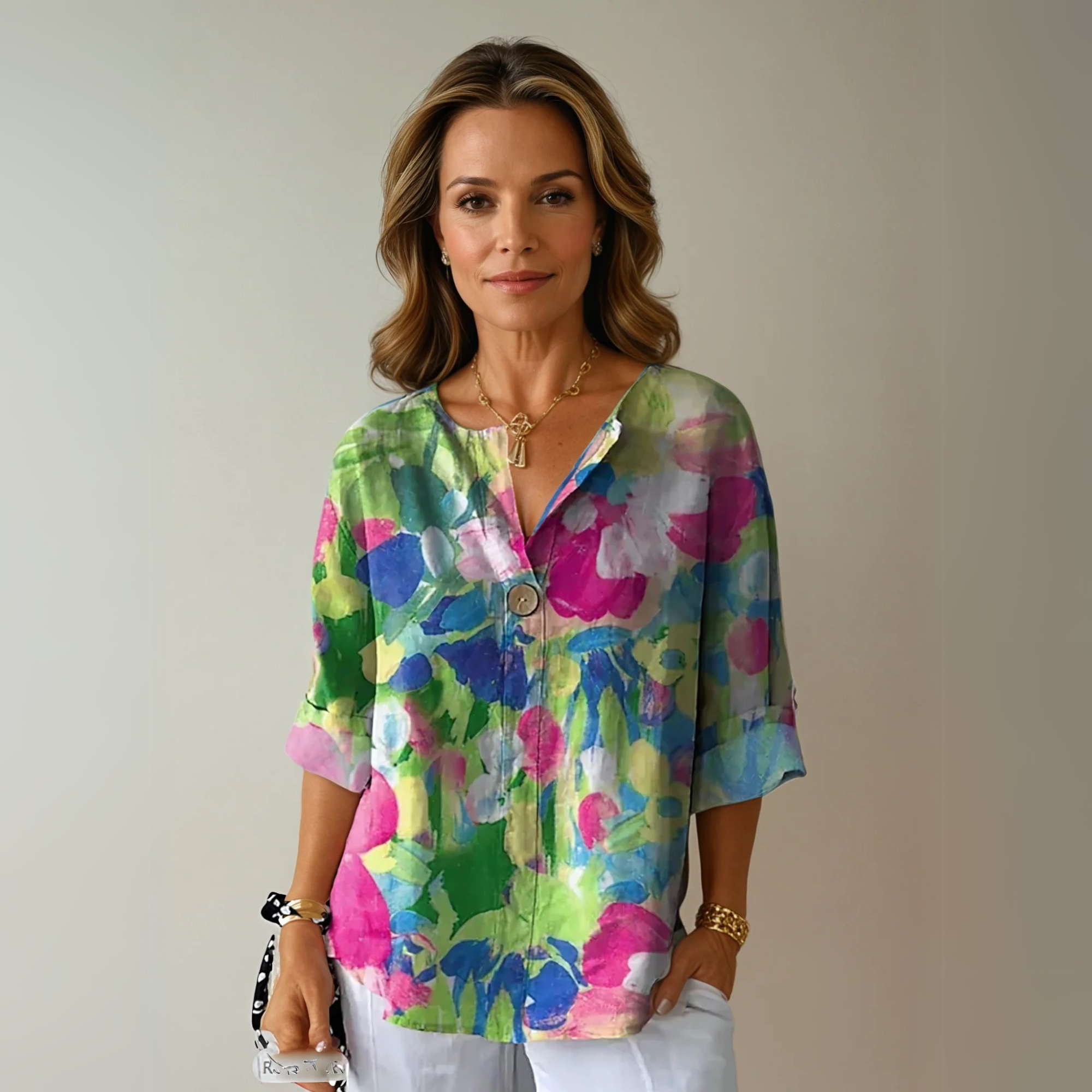 Arlene | Floral Print Smart Blouse