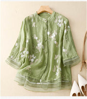 Kourtney | Embroidered Casual Blouse