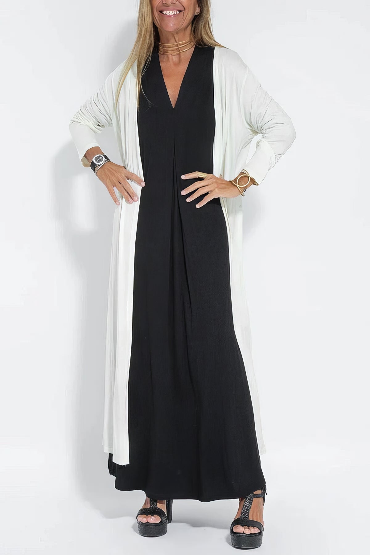 Judith | Sleeveless V-Neck Maxi Dress