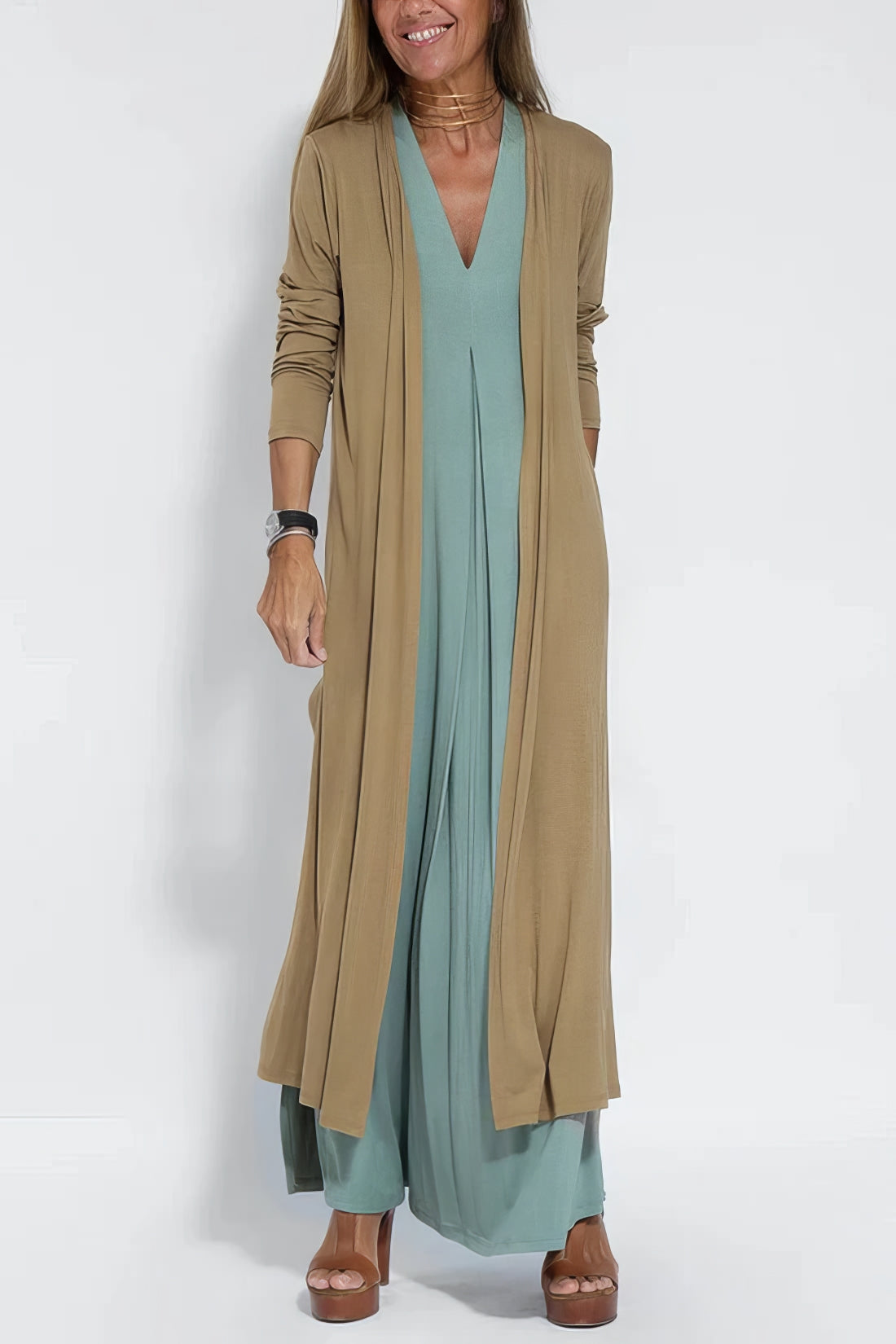 Judith | Sleeveless V-Neck Maxi Dress
